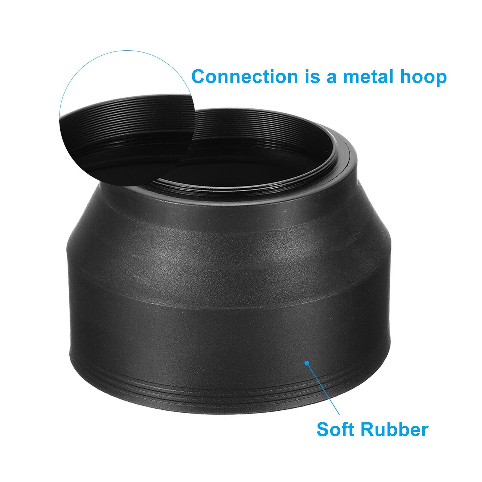 Connection is a metal hoop  
Soft Rubber