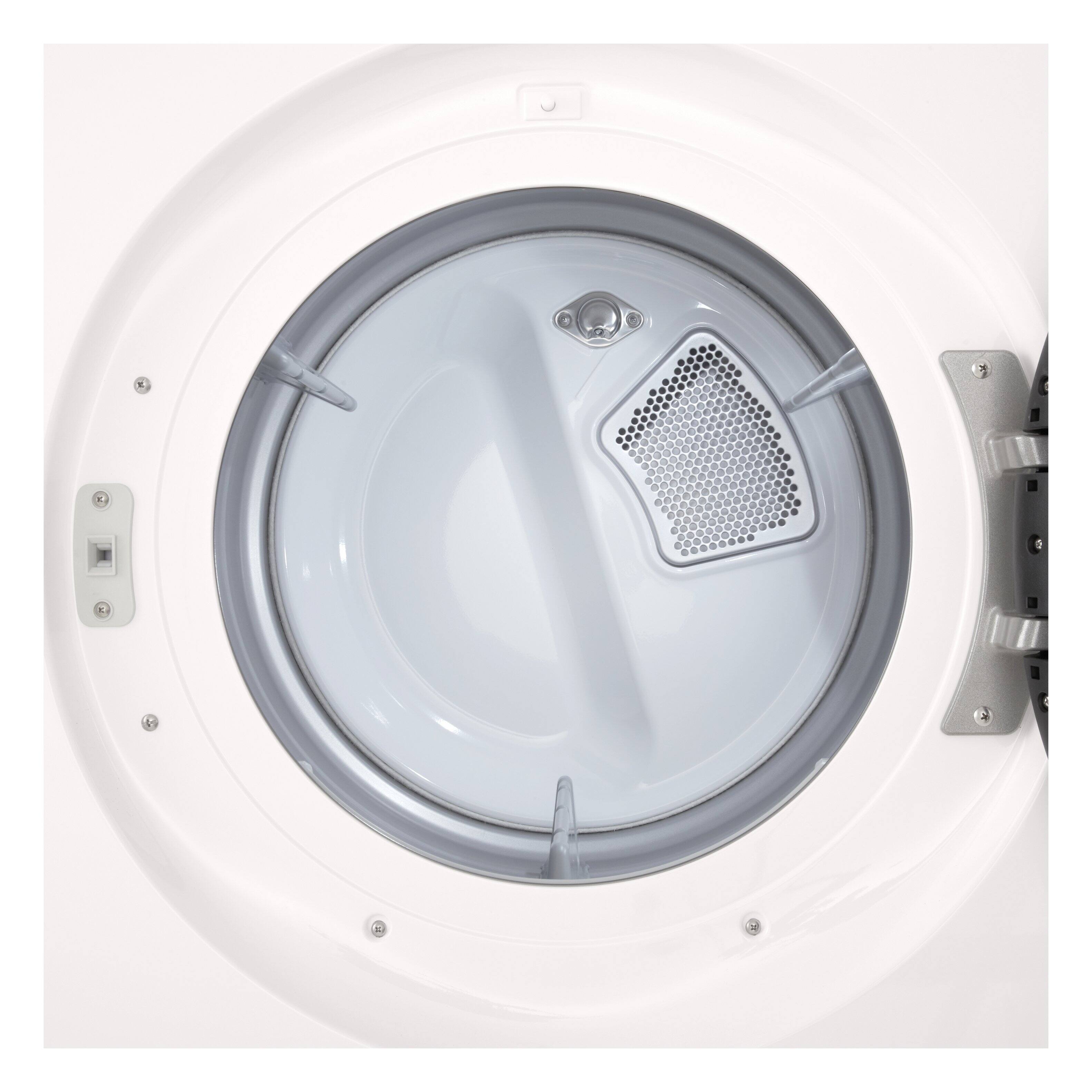 Alt View 11. LG - 7.4 Cu. Ft. Smart Gas Dryer with Steam and AI Sensor Dry - Alpine White.