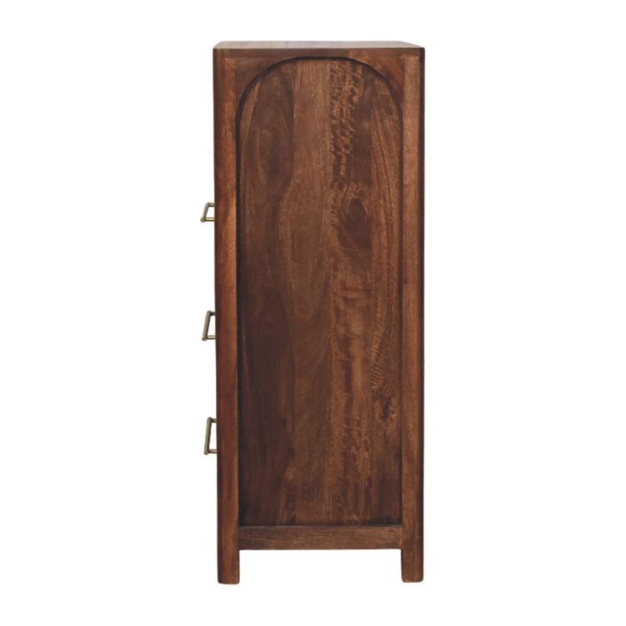 Alt View 4. Artisan Furniture - Artisan Furniture Solid Wood Arc-Line 3 Drawer Chest, Brown - Brown.