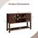 Product Dimensions
- Length: 52"
- Height: 35"
- Depth: 15.5"
- Shelf 1: 47.5" (length) x 12.5" (depth)
- Shelf 2: 24" (length) x 13" (depth)
- Drawer: 17.5" (height) x 11.5" (depth)
- Legs: 3" (height)