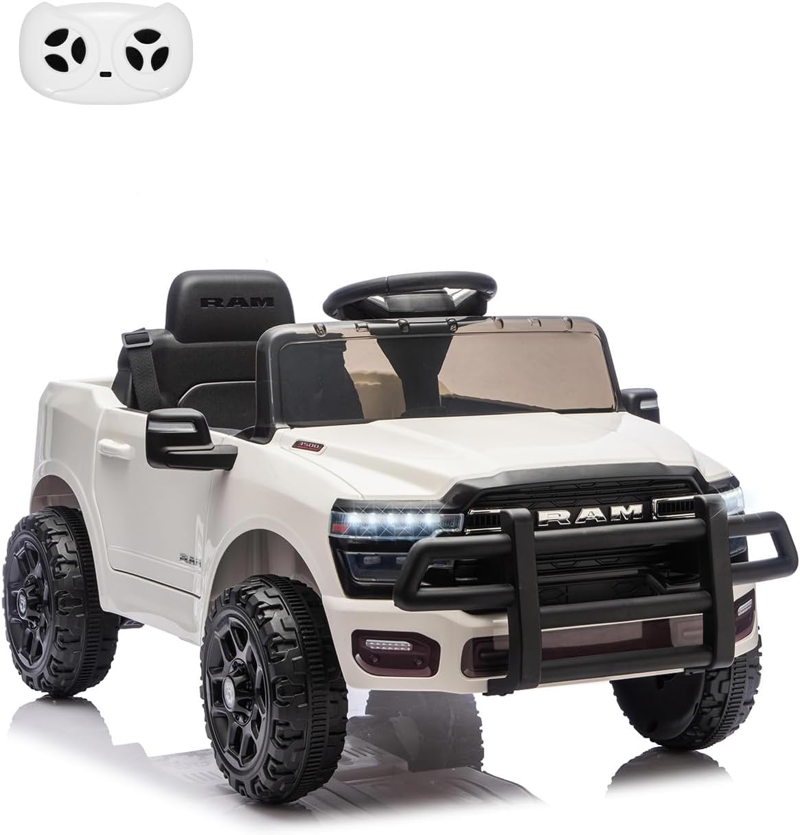 Electrodes Masters - Ride On Pickup Truck Car, 12V Licensed RAM Ride On Toys, Battery Powered Electric Vehicle with Remote Control, Music price history on PriceWatchPro