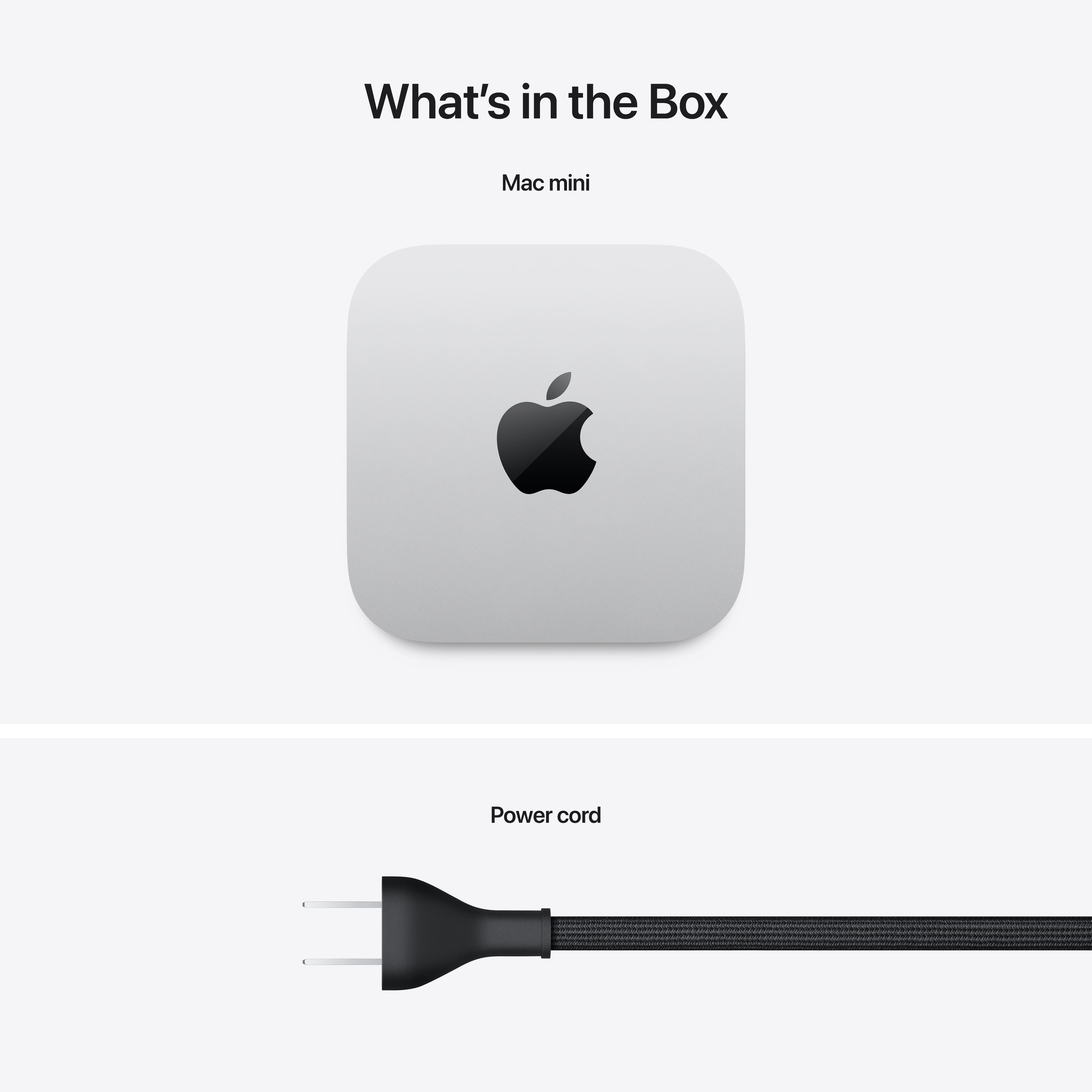 What's in the Box: Mac mini Power cord