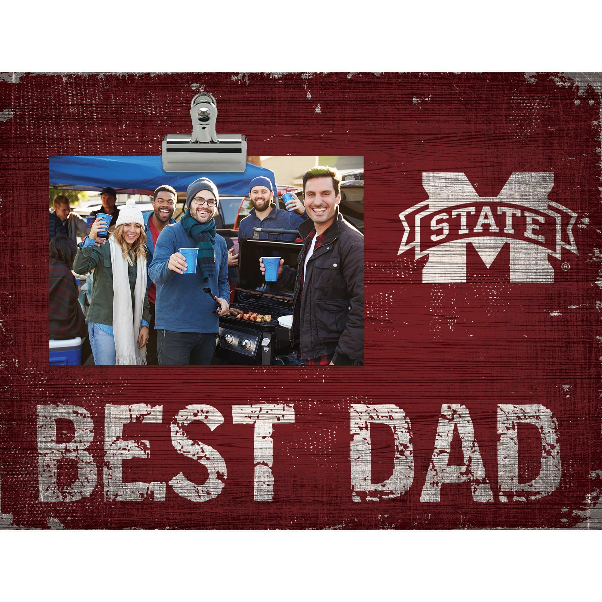 Fan Creations - Mississippi State Bulldogs 8'' x 10.5'' Best Dad Clip Frame - Multicolor price history on PriceWatchPro