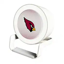 Keyscaper - Arizona Cardinals Linen Print Nightlight Charger & Bluetooth Speaker - White
