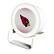 Front. Keyscaper - Arizona Cardinals Linen Print Nightlight Charger & Bluetooth Speaker - White.