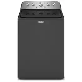 Maytag - 4.7 Cu. Ft. High Efficiency Top Load Washer with Extra Power Button - Volcano Black