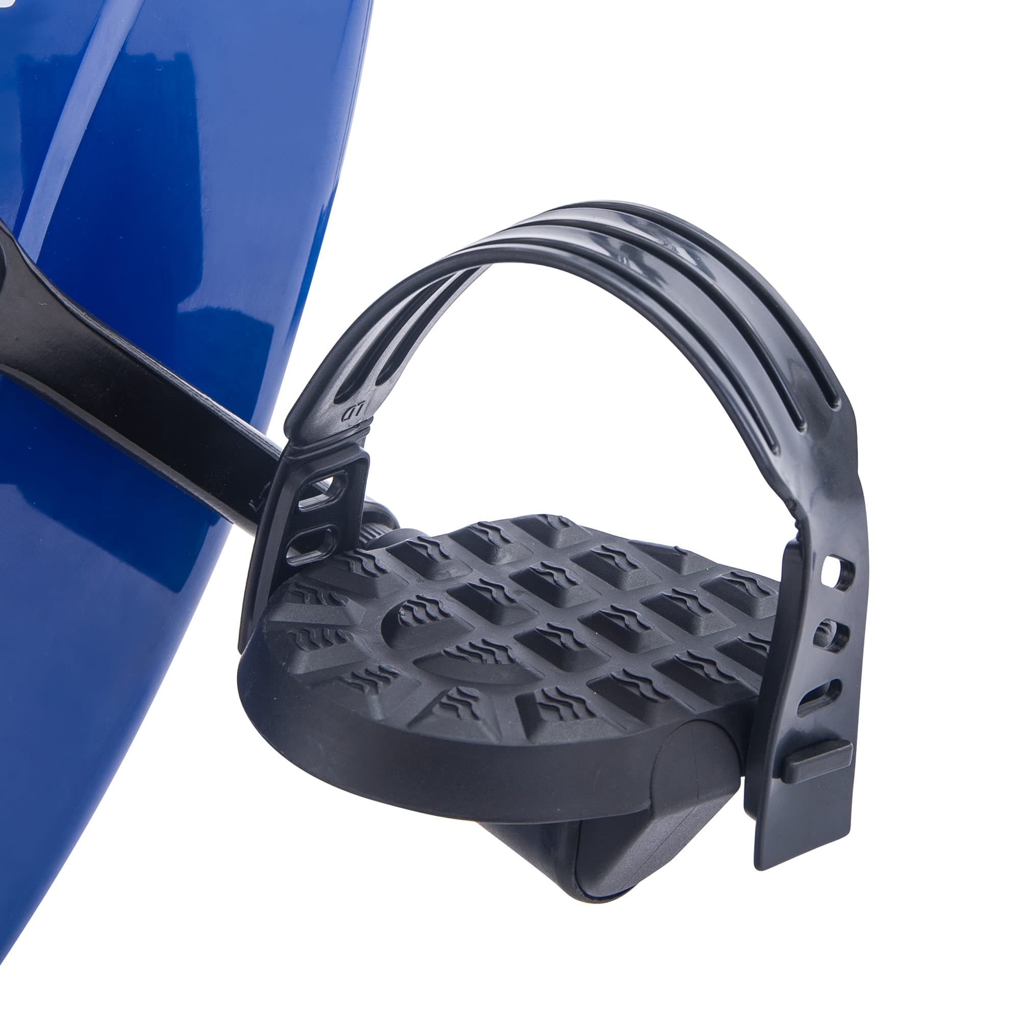 Alt View 1. Lycvki - Folding Exercise Bike Fitness Upright and Recumbent X Bike with 16 Level Adjustable Resistance Arm Bands and Backrest - blue.