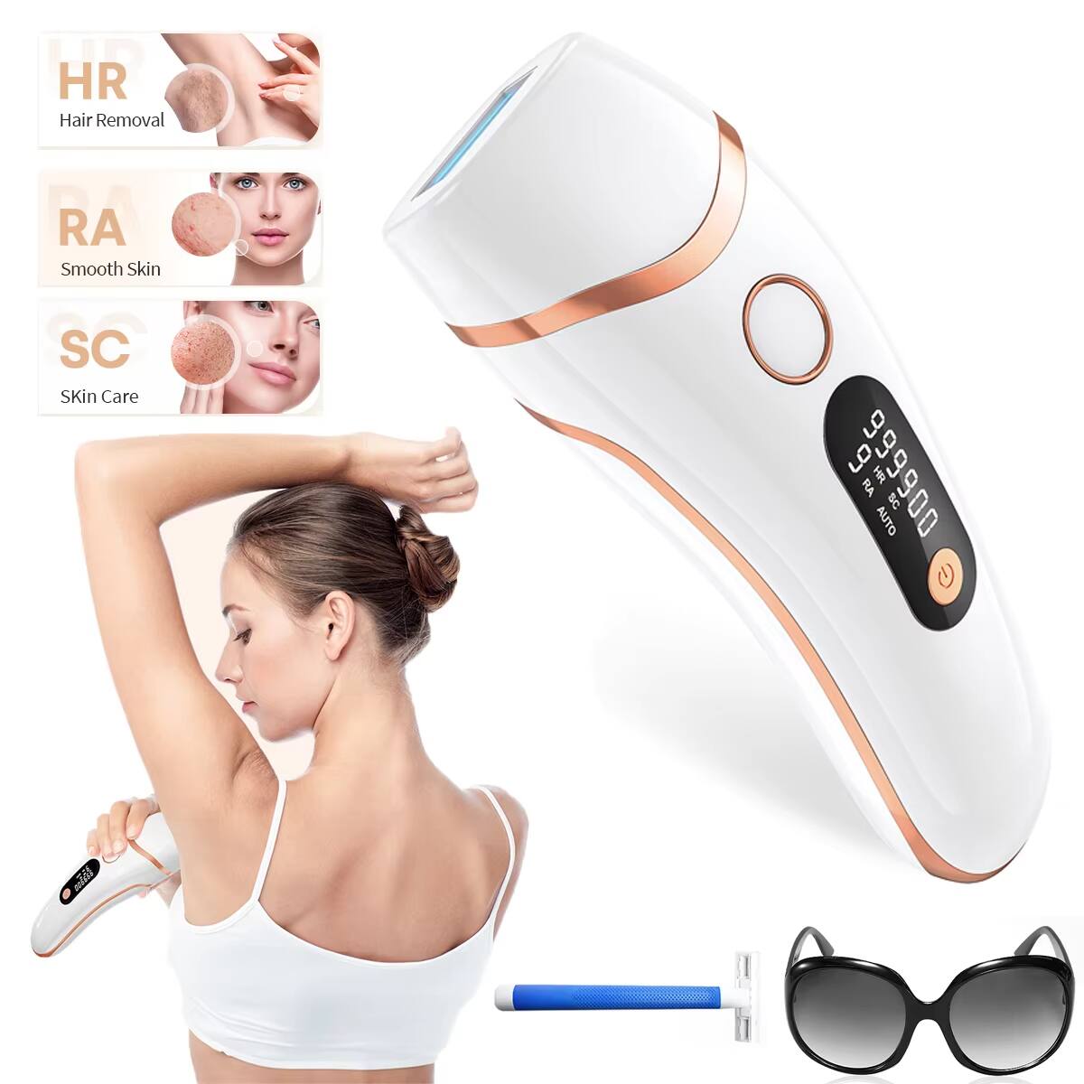 HD HR Hair Removal RA RA Smooth Skin SC Skin Care

9 L0, L0 6 999900 6 HR RA 9 8 AUTO D0