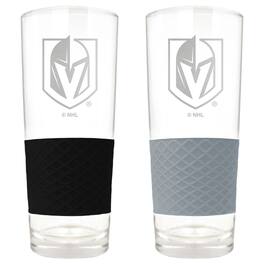 Great American Products - Vegas Golden Knights 22oz. Logo Score Pint Glass Two-Piece Set - Multicolor