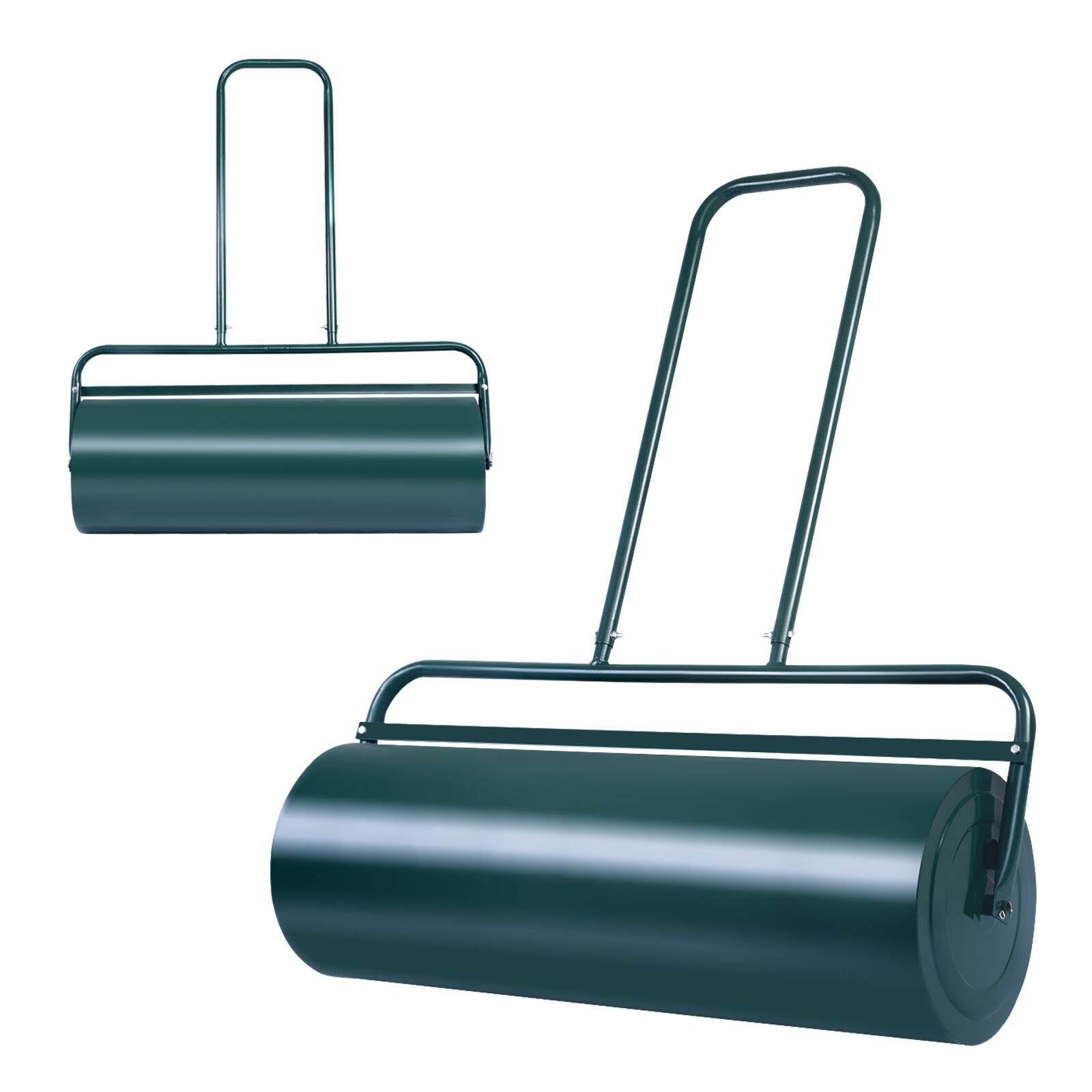Alt View 8. Sugift - 36 x 12 Inches Tow Lawn Roller Water Filled Metal Push Roller - Green.