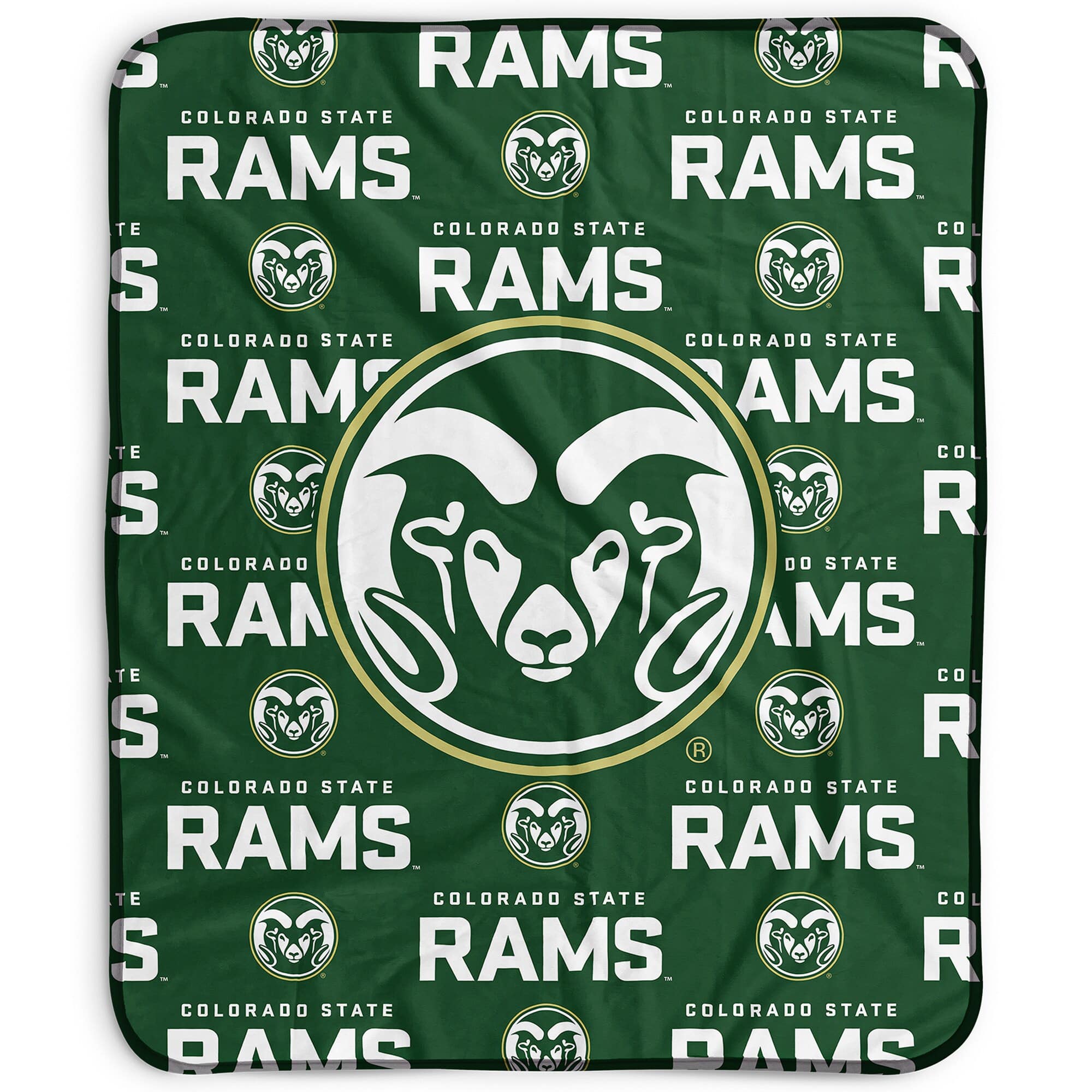 Pegasus - Colorado State Rams 50" x 60" Repeat Wordmark Fleece Blanket - Multicolor