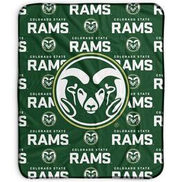 Pegasus - Colorado State Rams 50" x 60" Repeat Wordmark Fleece Blanket - Multicolor