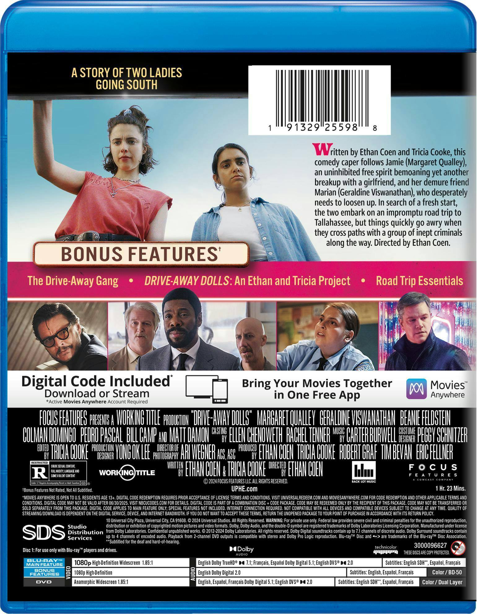Back. Drive-Away Dolls (Blu-ray + DVD + Digital) [Blu-ray].