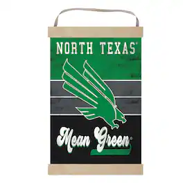 Jardine - North Texas Mean Reversible Retro Logo Banner Sign - Green
