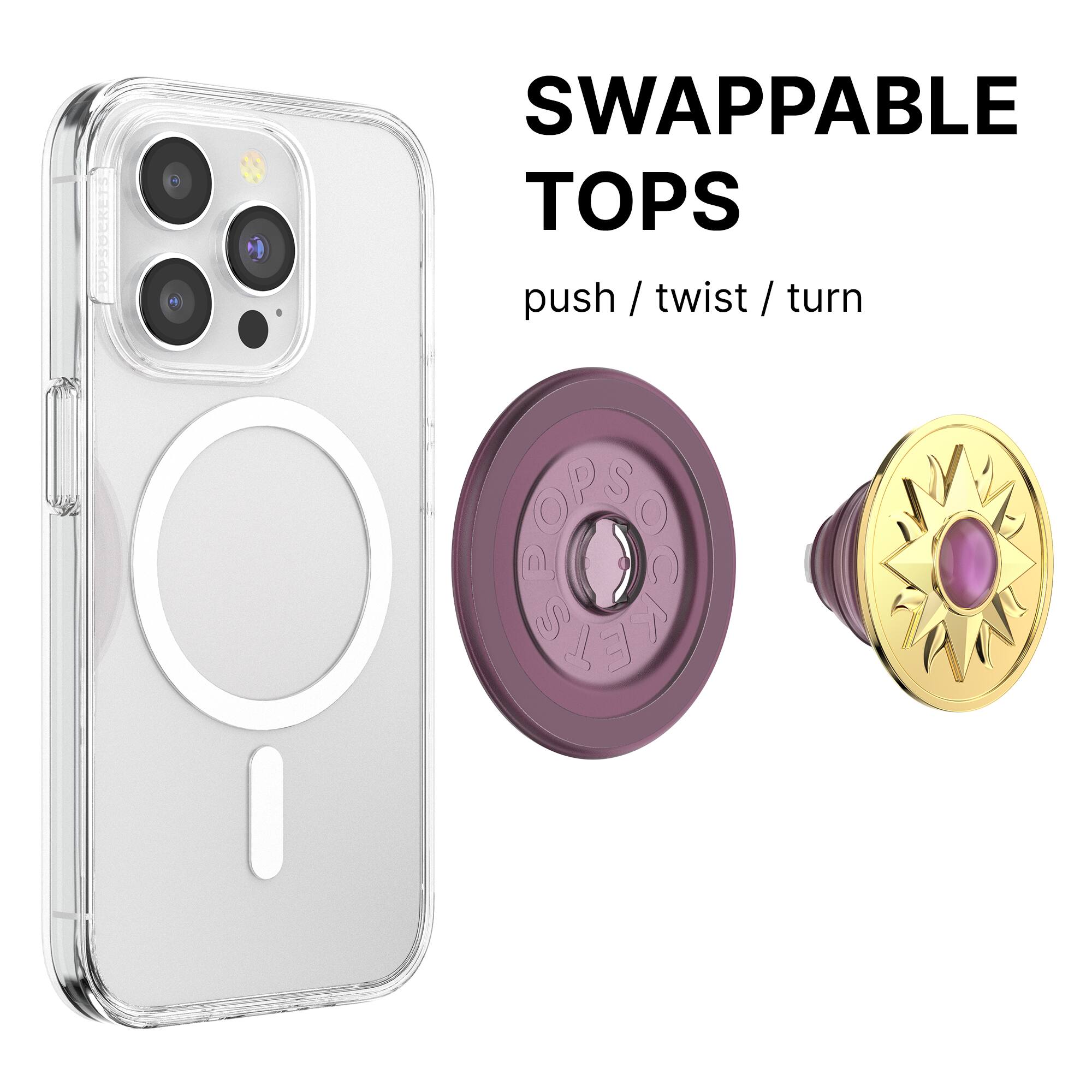 SWAPPABLE TOPS push / twist / turn / twist / turn