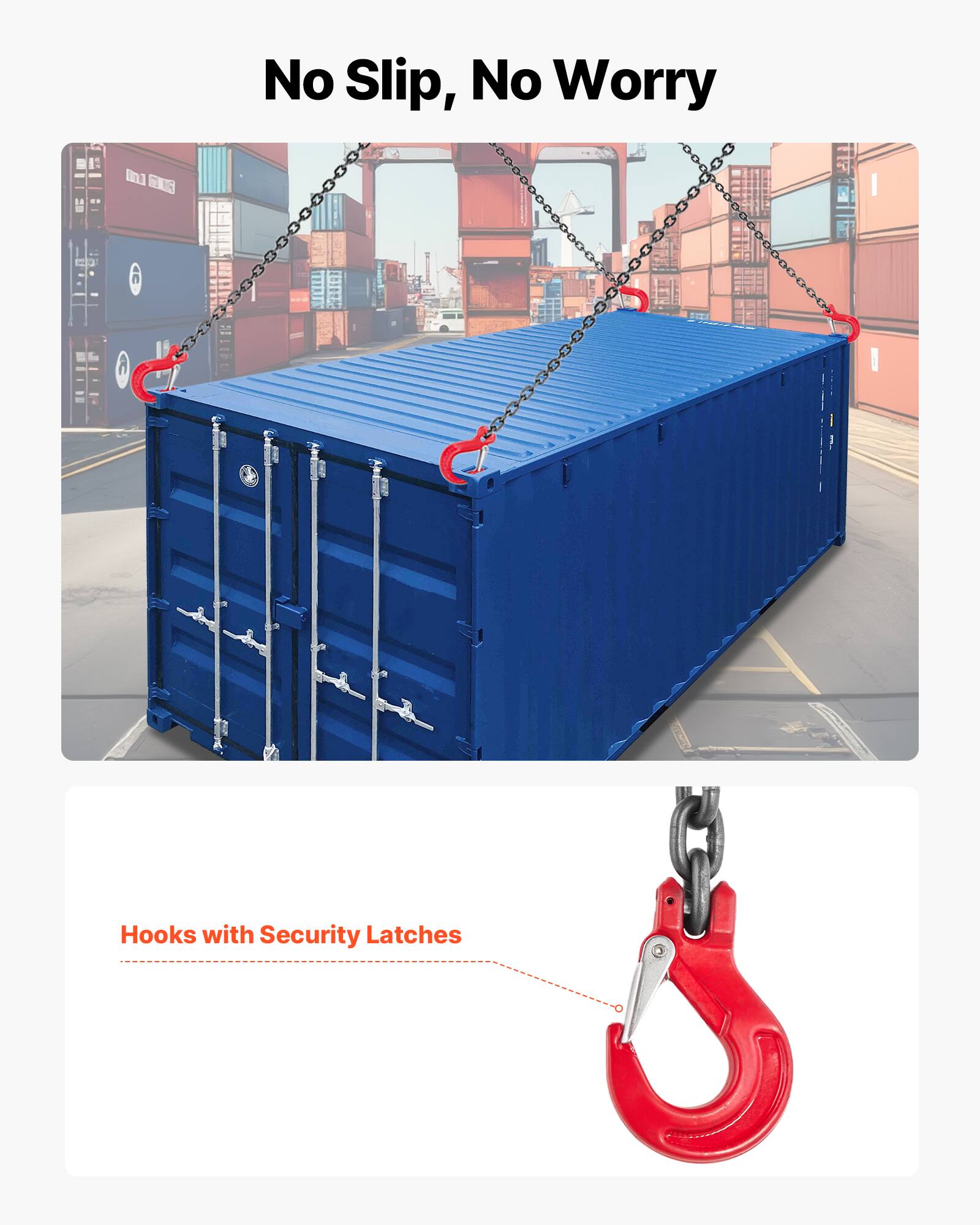 No Slip, No Worry

Hooks with Security Latches