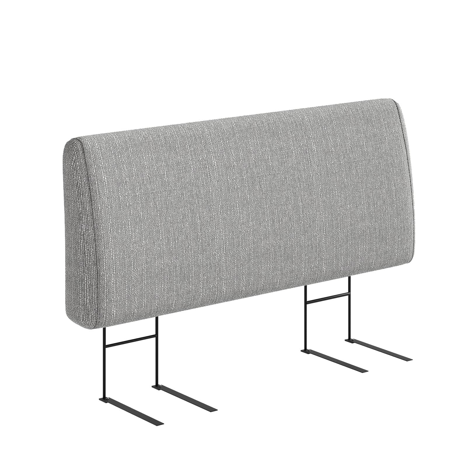 Alt View 3. Pinmoco - Pinmoco - Upholstered Headboard Ergonomic Design Headboard - Gray.