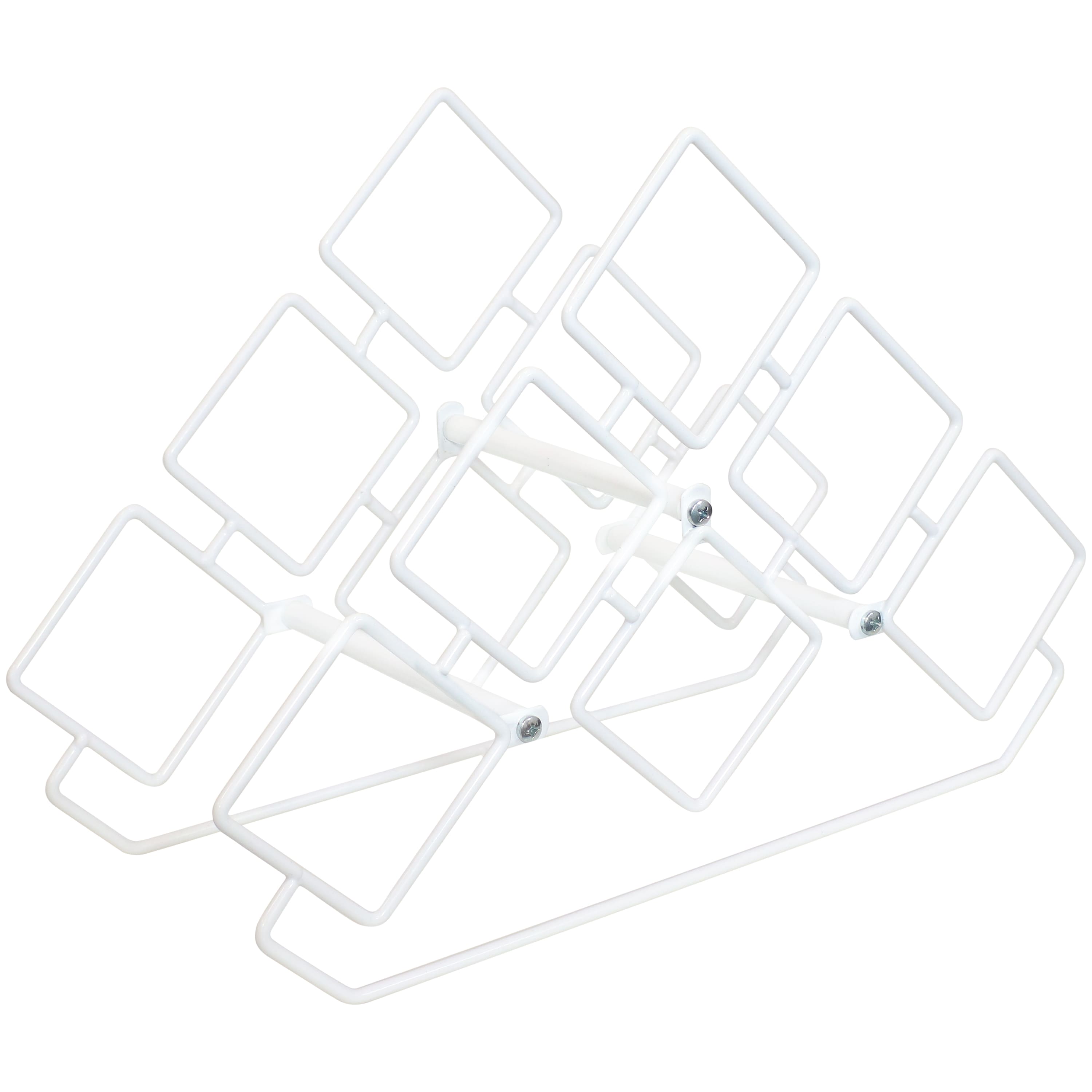 Sunnydaze - 6-Bottle Steel Wire Triangular Tabletop Wine Rack - White price history on PriceWatchPro