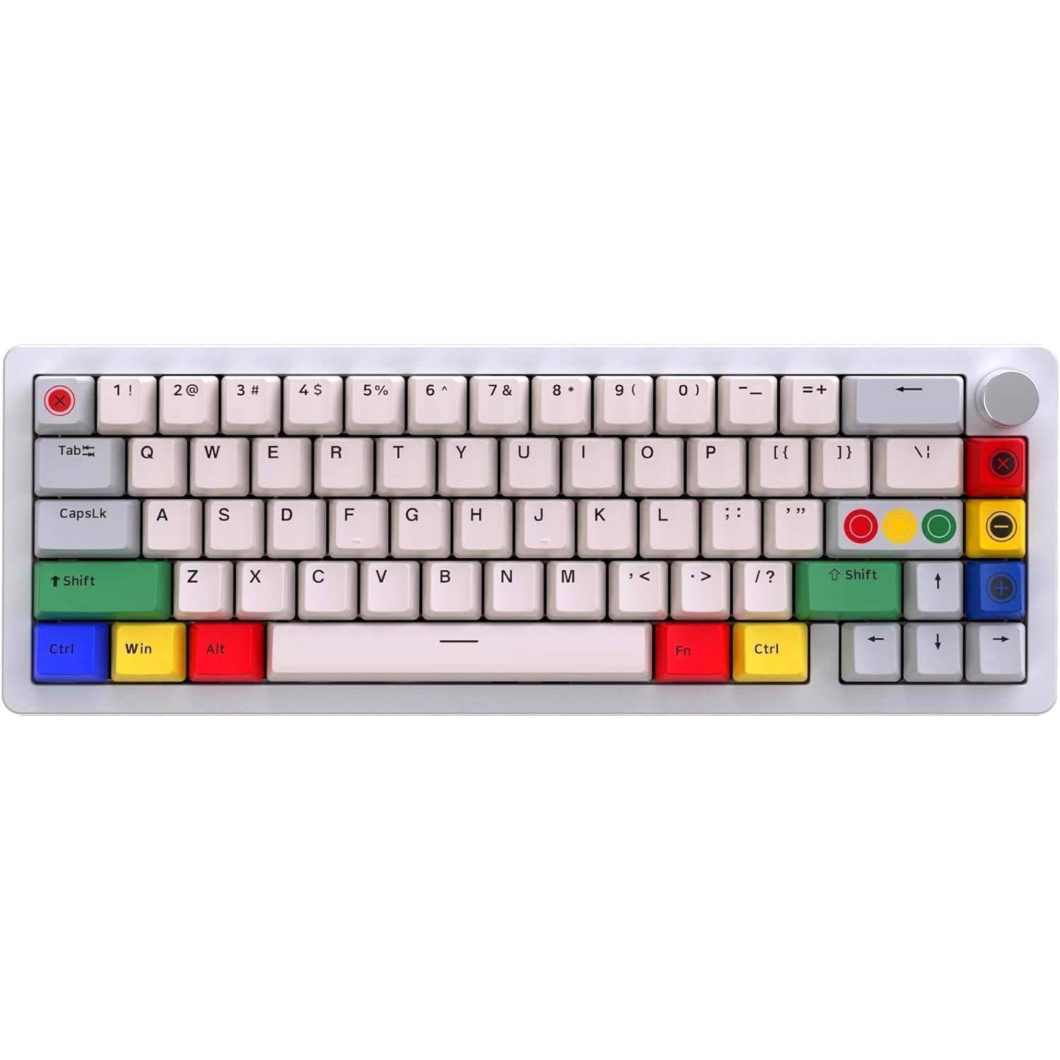 Aluminum Alloy Shell,Silver White KB