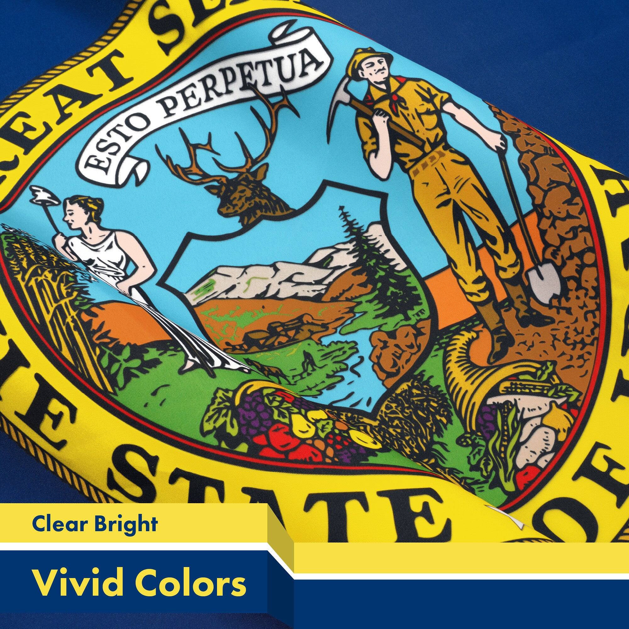 Great Seal of the State of Colorado  
Esto Perpetua  

Clear Bright  
Vivid Colors