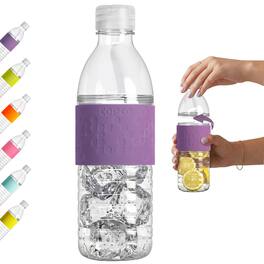 Copco - Water Bottle 16.9 oz - Leak Proof Tritan BPA Free, Twist Open, Non-Slip Grip - Purple
