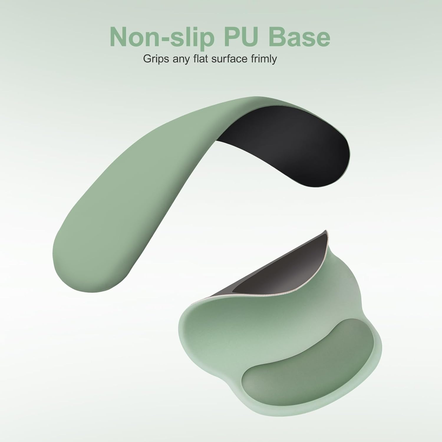 Non-slip PU Base  
Grips any flat surface firmly