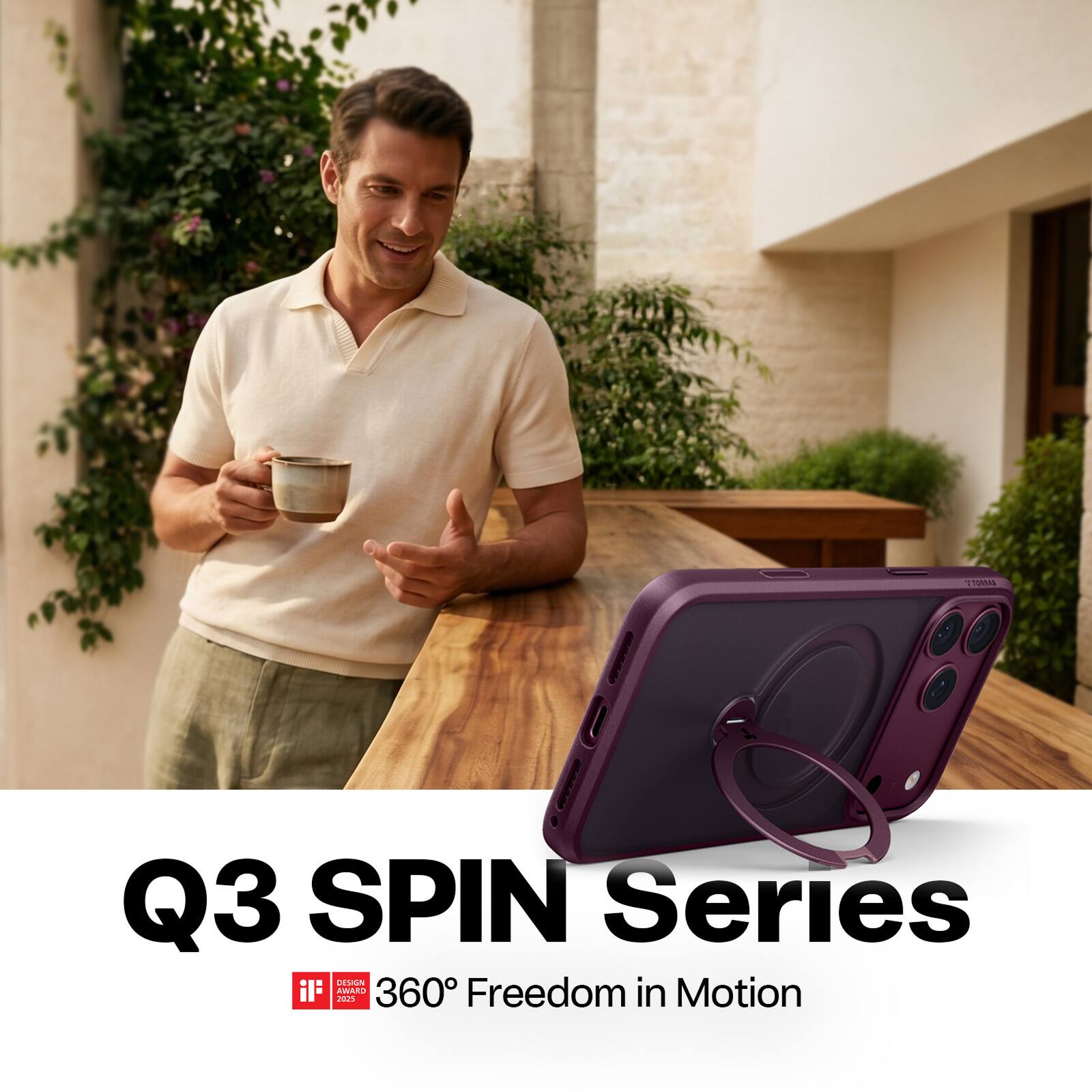 Q3 SPIN Series  
DESIGN IF 2025 AWARD  
360° Freedom in Motion