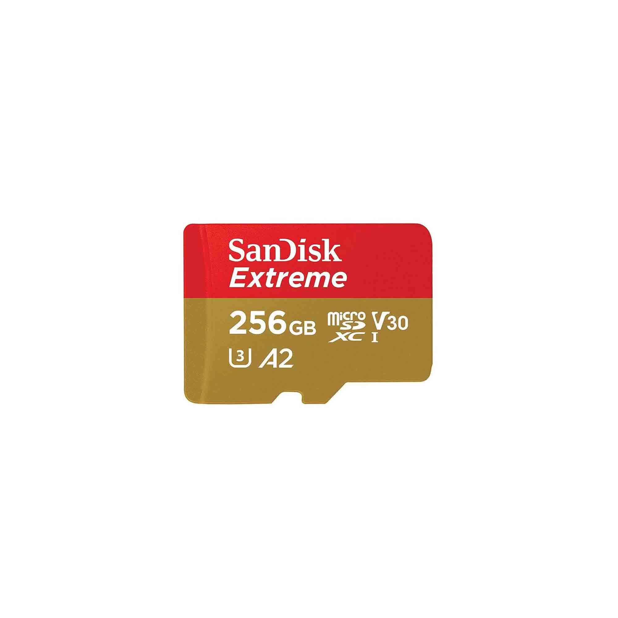 SanDisk Extreme 256GB microSDXC I V30 A2