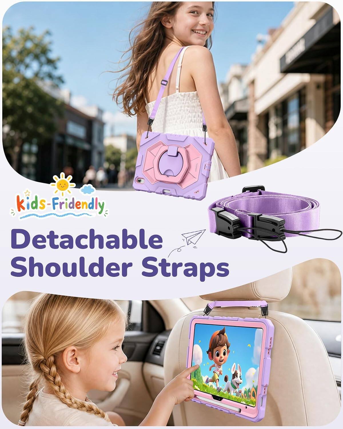 Kids-Friendly Detachable Shoulder Straps