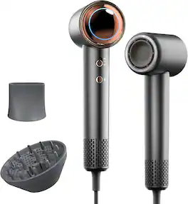 Tideway - H11 AURA High-Speed Plasma Hair Dryer with Diffuser - Black