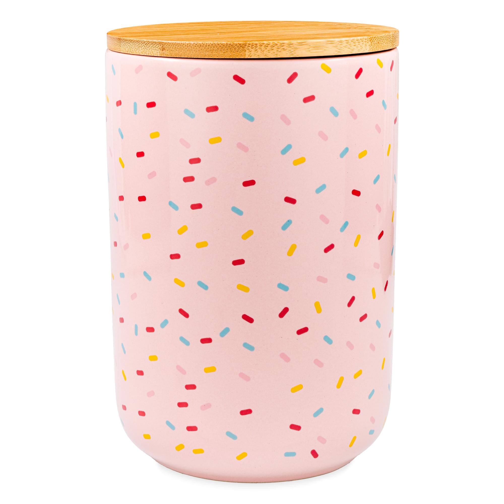 Silver Buffalo Sanrio Hello Kitty Love Heart 6.5 Inch Ceramic Snack Jar ...