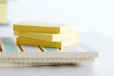 Alt View 2. Post-it - Post-it Greener Recycled Notes, 3" x 3", Canary Collection, 100 Sheet/Pad, 12 Pads/Pack (654-RP-YW) - Canary Yellow.
