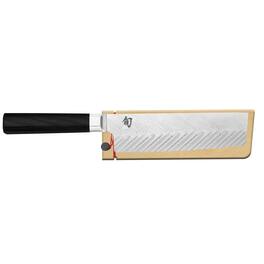 Shun - Dual Core 6.5-Inch Nakiri Knife w/Saya - Black