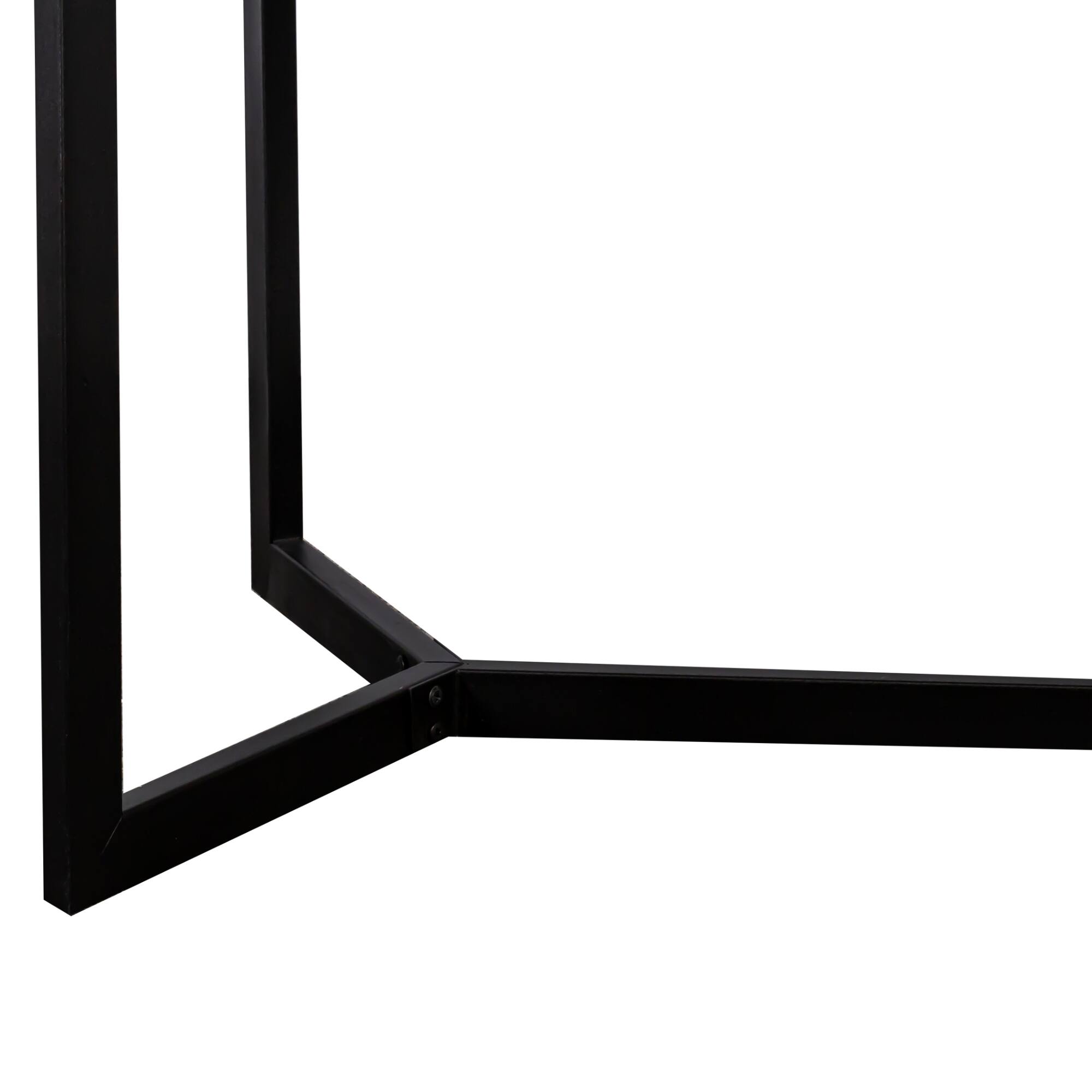 Alt View 6. Tiramisubest - Modern Black 70.87" Computer Desk, Study & Work Desk, Y-Shaped Metal Legs - Black.