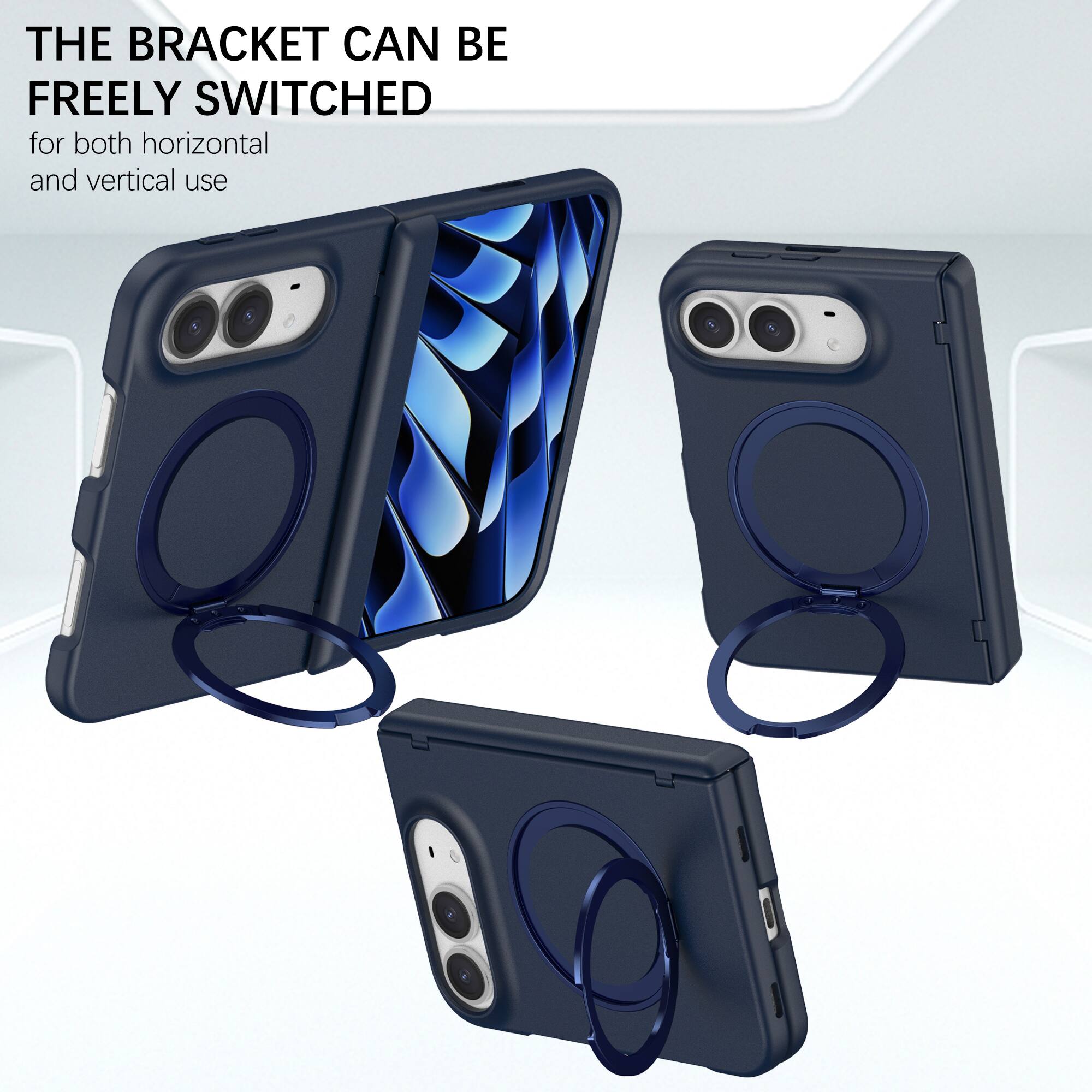 THE BRACKET CAN BE FREELY SWITCHED  
for both horizontal and vertical use