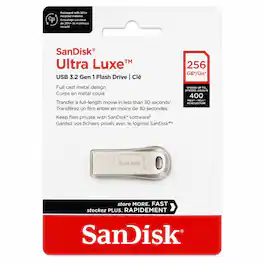 SANDISK - 256GB Ultra Luxe USB 3.2 Gen 1 Flash Drive - Silver
