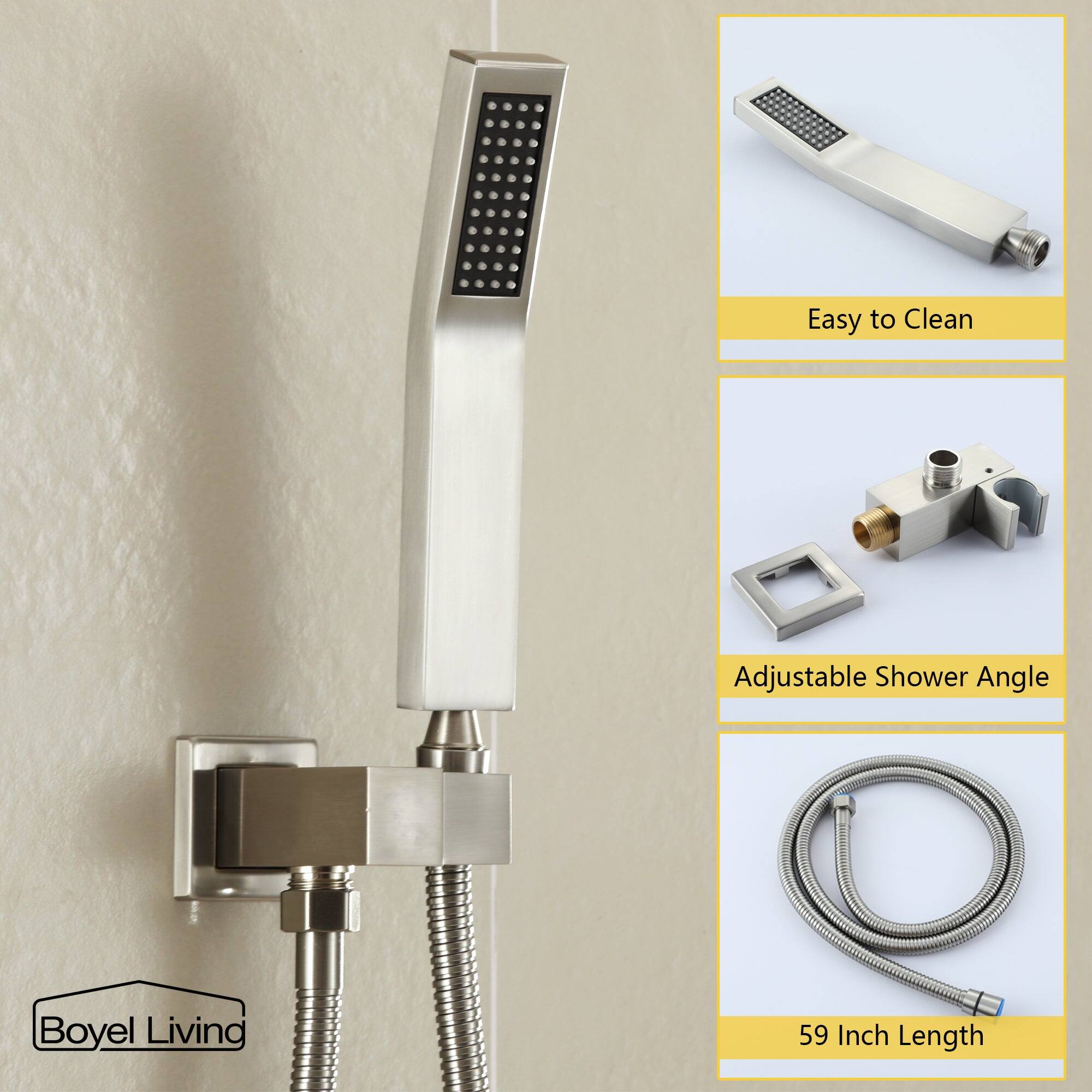 Easy to Clean, Adjustable Shower Angle, 59 Inch Length