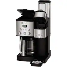 Cuisinart - Refurbished Excellent - 12 Cup Drip Brewer/Single Serve Coffee Maker - SS-15FR - Stainless Steel Black