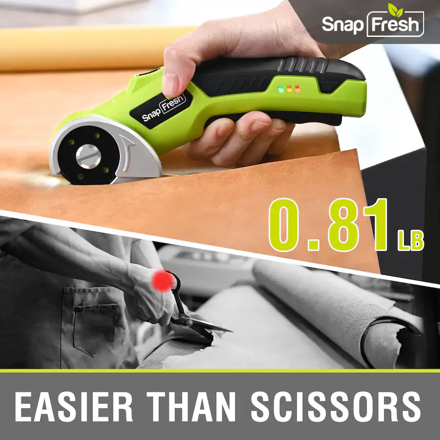 Snap Scissors SnapFresh 4V Cordless Electric Scissors & Rotary Tool with LED Light ...