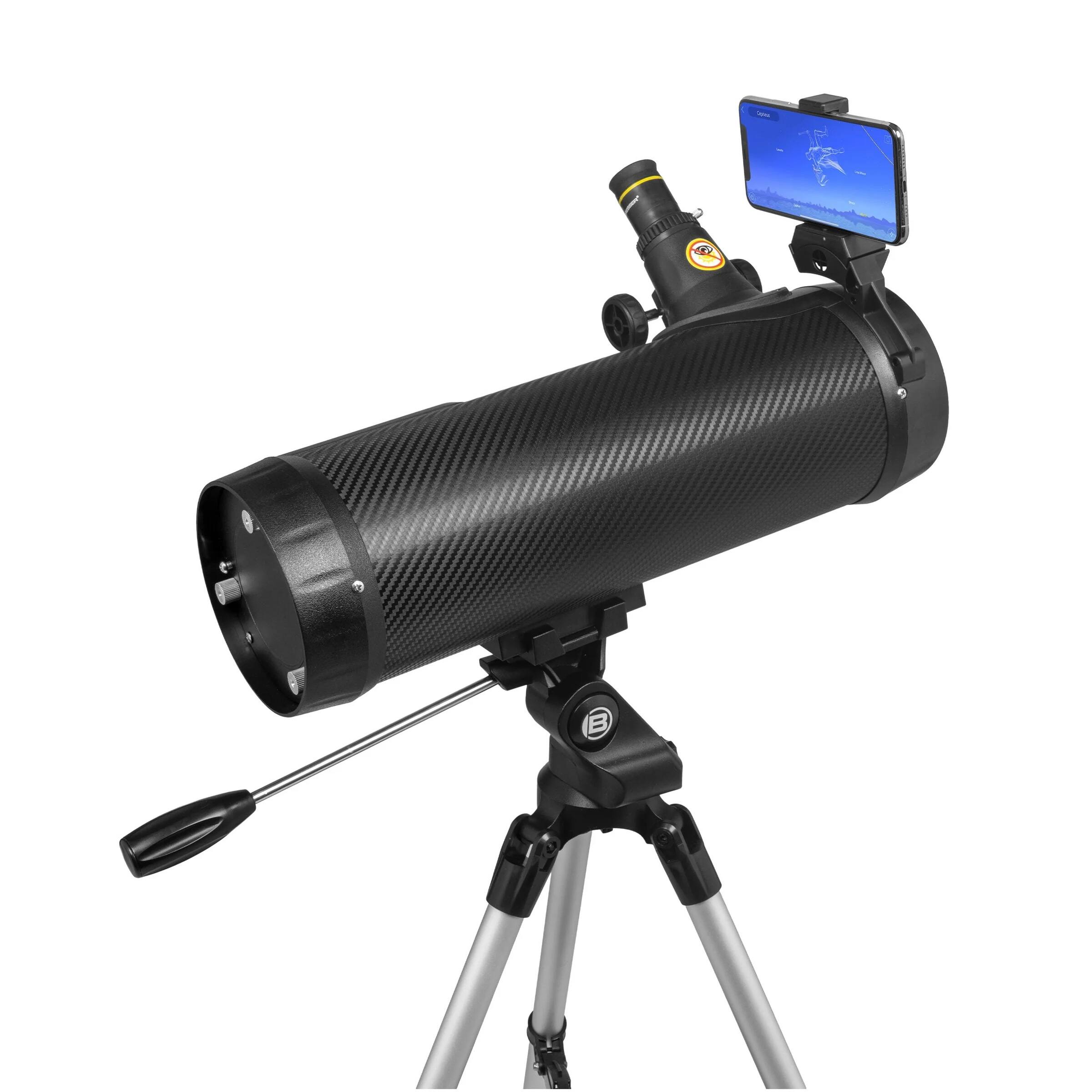 Alt View 2. National Geographic - National Geographic 114mm Reflector Telescope with APP - Black.