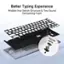 Better Typing Experience Wobble-free Switch Structure & Two Sound Dampening-Foam - Caps Lock