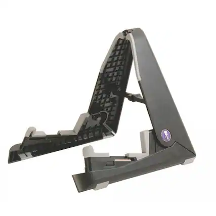 Front. On Stage Stands - On-Stage GS6500 Mighty Guitar Stand,Black - Black.