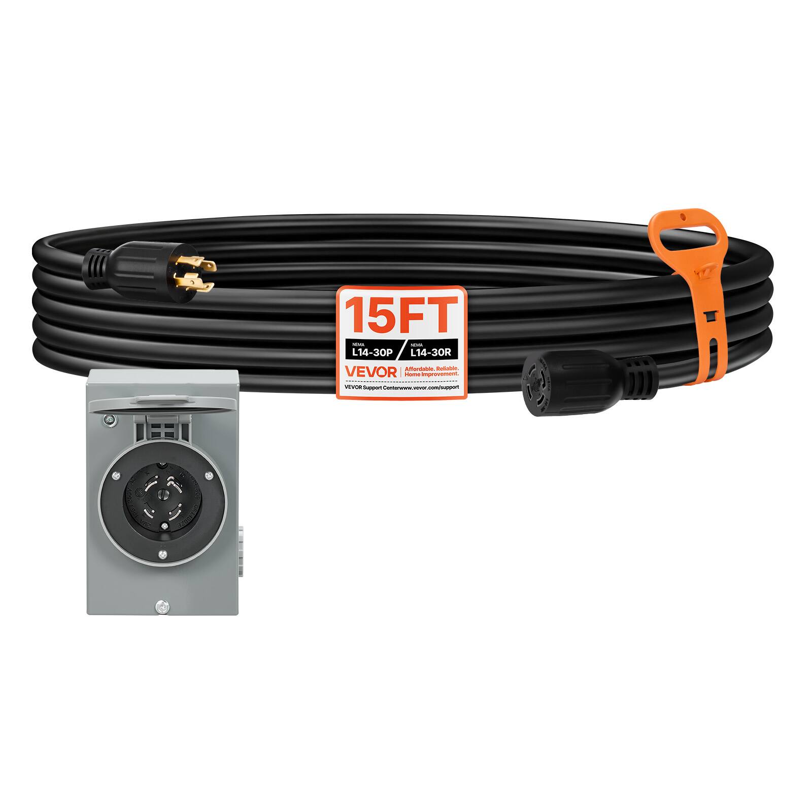 15FT the UM L14-30P L14-30R Affordable. Reliable. VEVOR Home Improvement. VEVORSupport.Centerwww.vevor.com/support