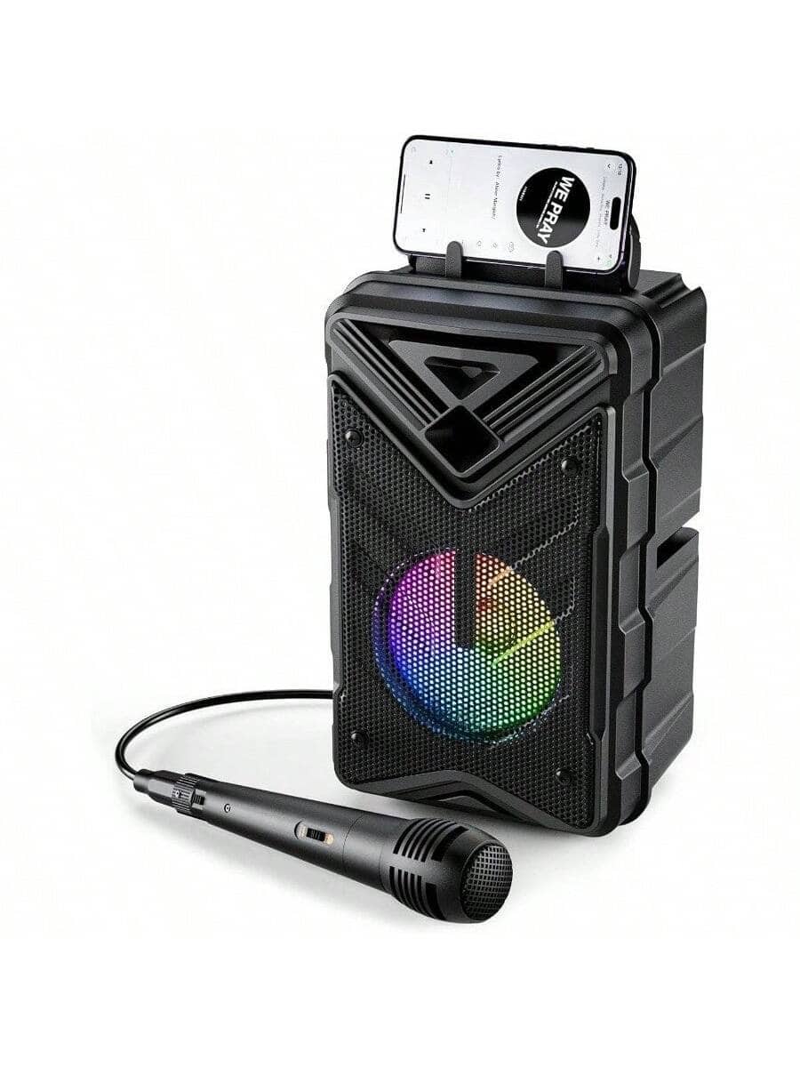 Stamp n Camp - Enhanced Sound Quality Professional Microphone Speaker with Party, Portable - Blue - For Home - Black