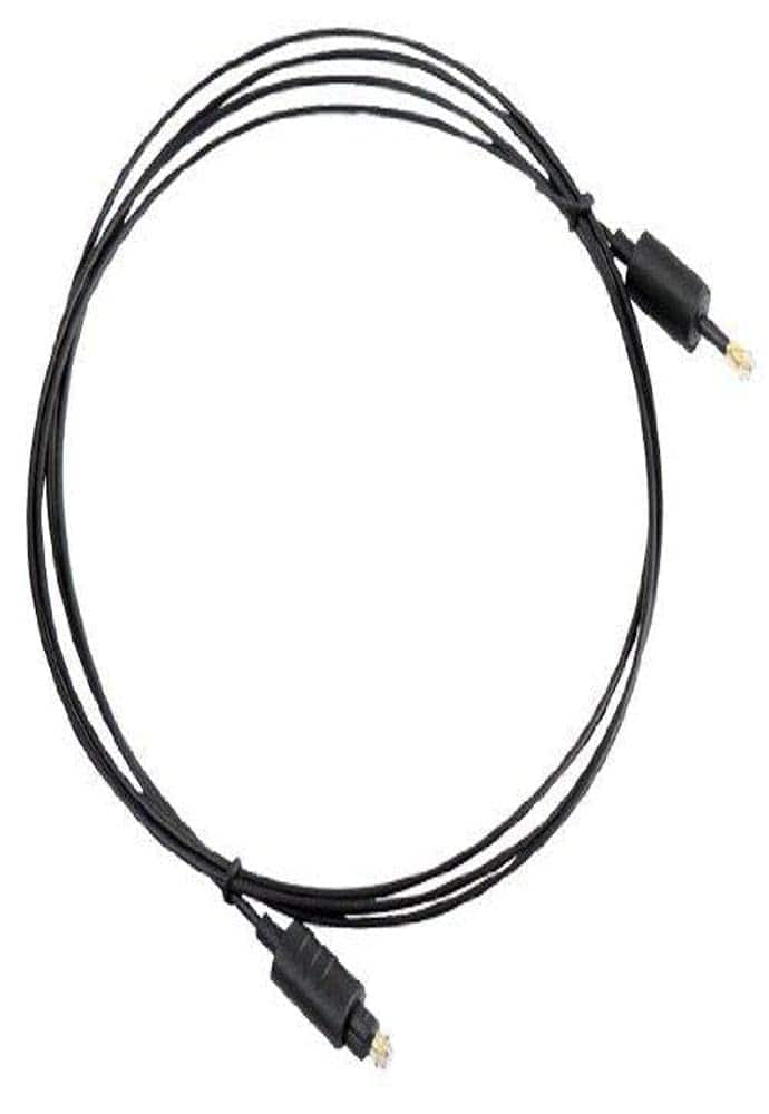 Pyle - 6 FT Mini-Toslink to Toslink Optical Audio Cable – Low-Loss, EMI/RFI Immune, Flexible PVC Jacket