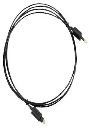 Front. Pyle - Pyle 6 FT Mini-Toslink to Toslink Optical Audio Cable – Low-Loss, EMI/RFI Immune, Flexible PVC Jacket.