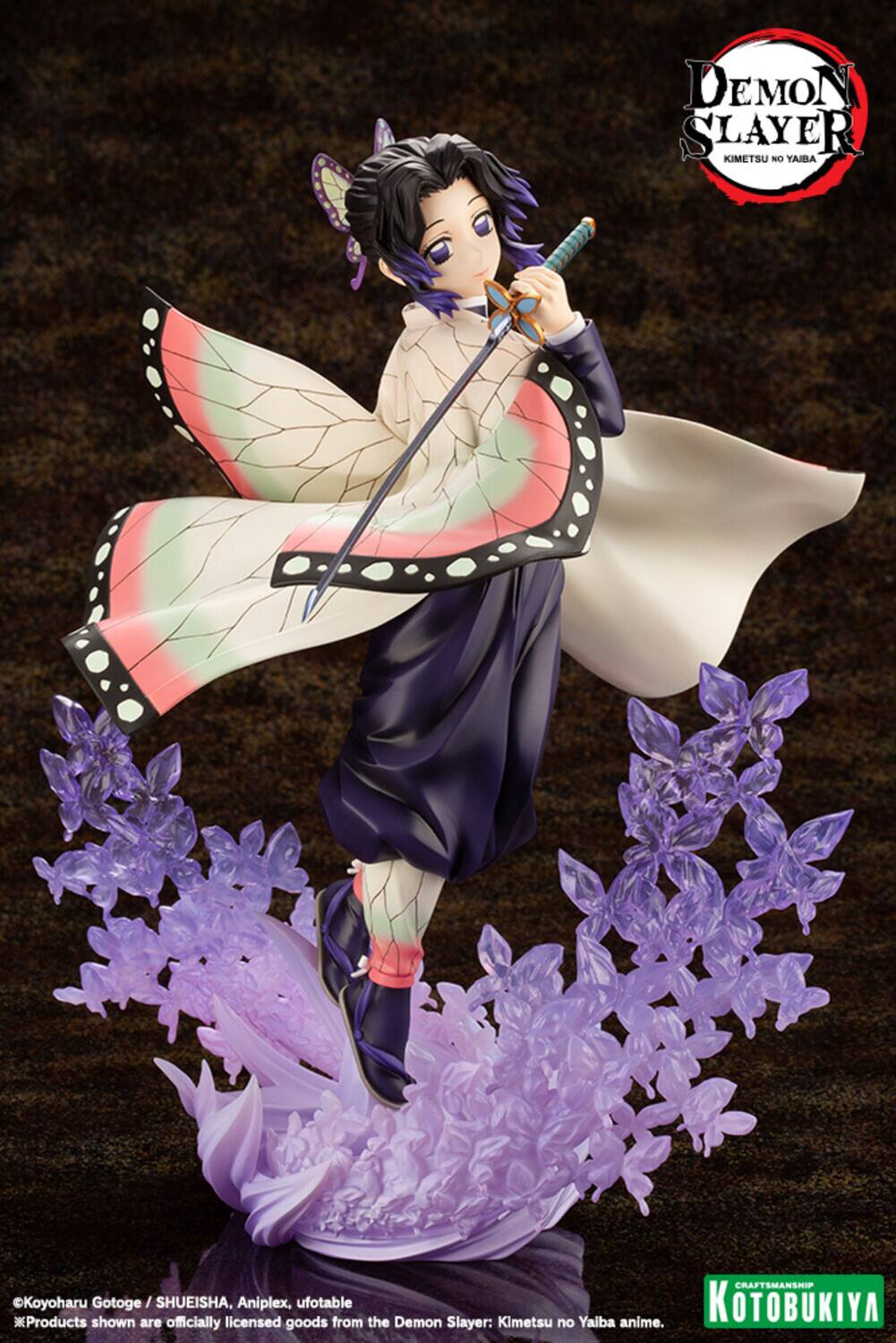 DEMON SLAYER KIMETSU NO YAIBA

CRAFTSMANSHIP
Koyoharu Gotoge / SHUEISHA, shown licensed Aniplex, ufotable from the Demon Kimetsu Yaiba anime. KOTOBUKIYA are officially licensed goods from the Demon Slayer: Kimetsu no Yaiba anime.