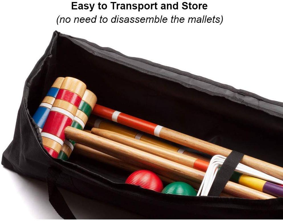 Easy to Transport and Store
(no need to disassemble the mallets)