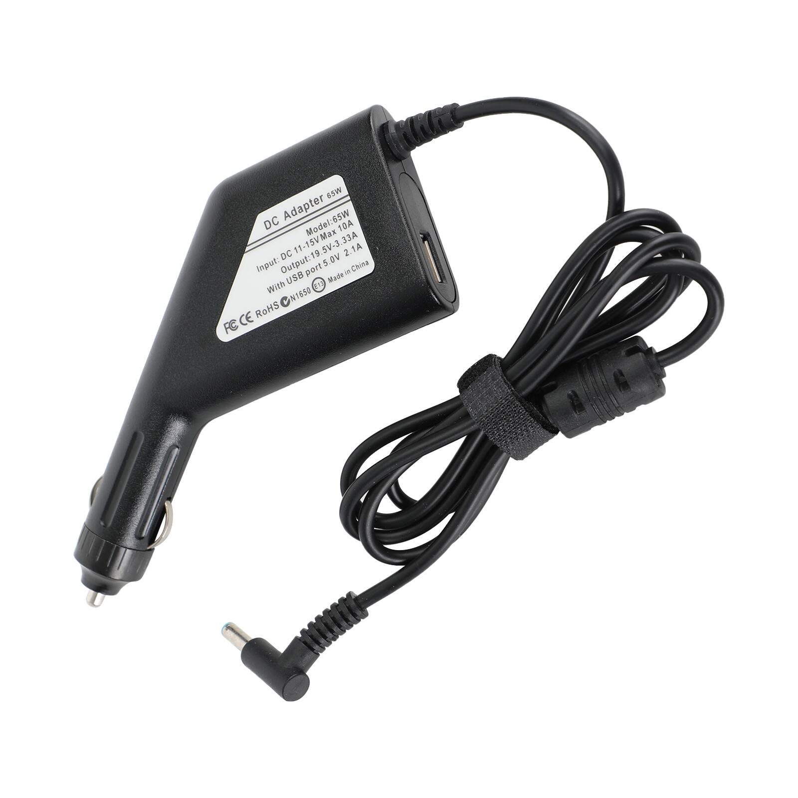 DC Adapter 65W  
Model: 65W 10A Max 33A 11-15V  
Input: DC 11-15V  
Output: 19.5V 2.1A  
With USB port 5.0V  
Made in China  
RoHS  
CE  
FC  
N1650