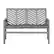 Front. Walker Edison - Patio Outdoor Windsor Acacia Wood Garden Bench - Grey Wash.